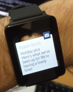 Android Wear notification